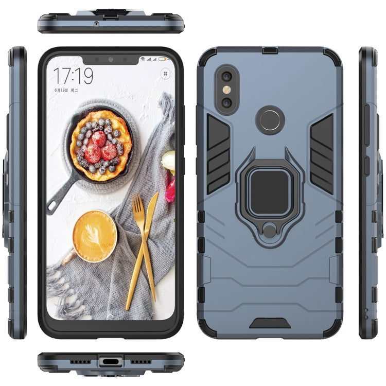 PC + TPU Shockproof Protective Case for Xiaomi Redmi Note 5, with Magnetic Ring Holder