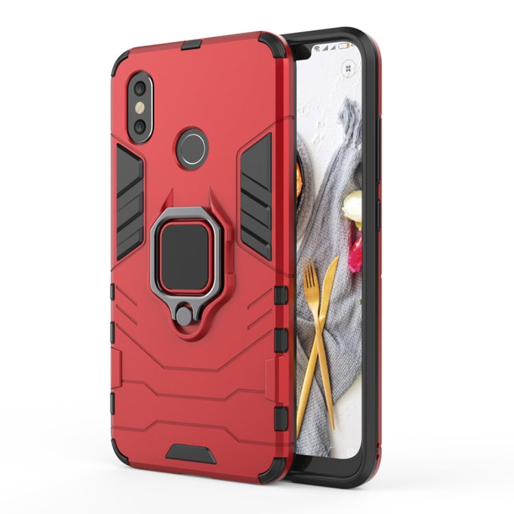 PC + TPU Shockproof Protective Case for Xiaomi Redmi Note 5, with Magnetic Ring Holder