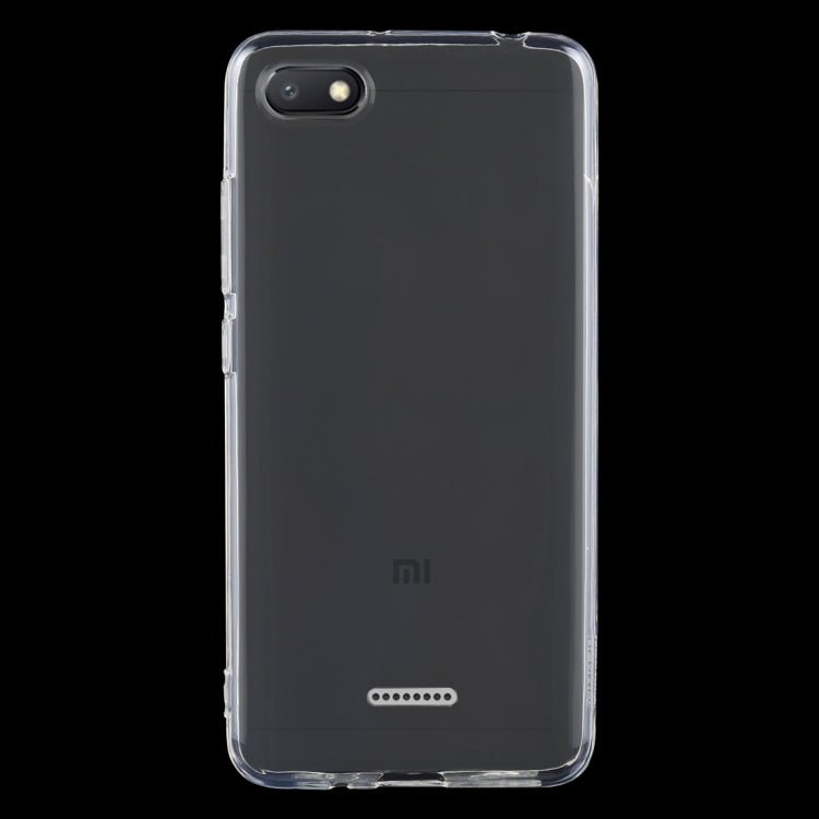 Shockproof TPU Protective Back Case for Xiaomi Redmi 6A (Transparent)