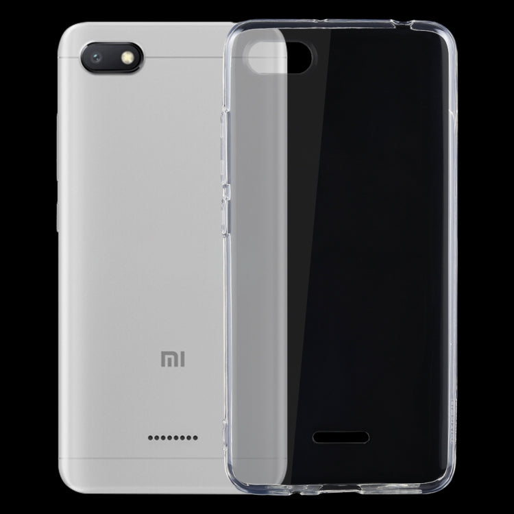 Shockproof TPU Protective Back Case for Xiaomi Redmi 6A (Transparent)
