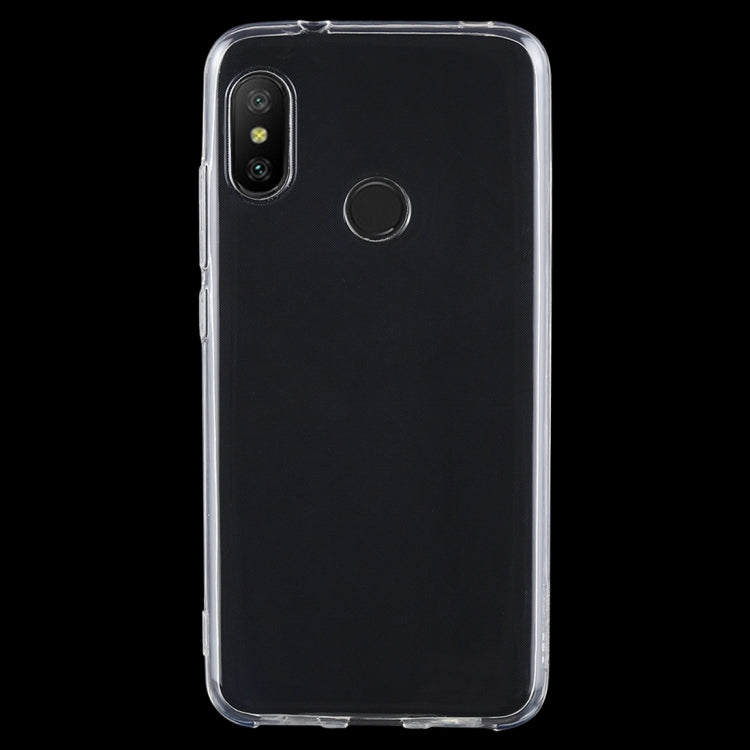50 PCS Shockproof TPU Protective Back Case for Xiaomi Redmi 6 Pro / A2 Lite(Transparent)