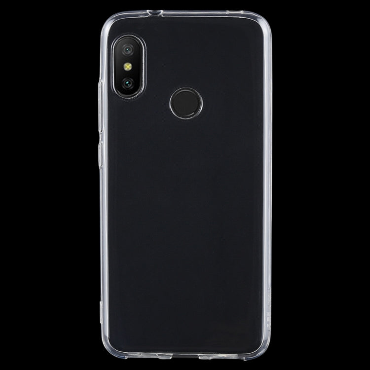 Shockproof TPU Protective Back Case for Xiaomi Redmi 6 Pro / A2 Lite(Transparent)
