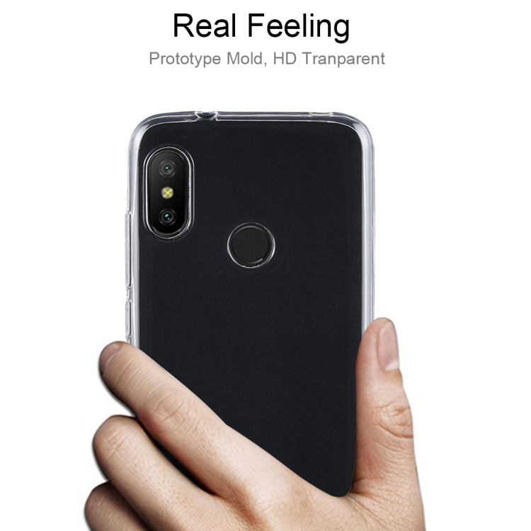 Shockproof TPU Protective Back Case for Xiaomi Redmi 6 Pro / A2 Lite(Transparent)