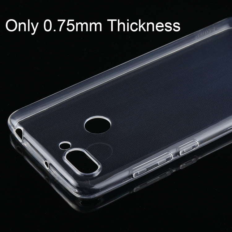 50 PCS Shockproof TPU Protective Back Case for Xiaomi Redmi 6(Transparent)