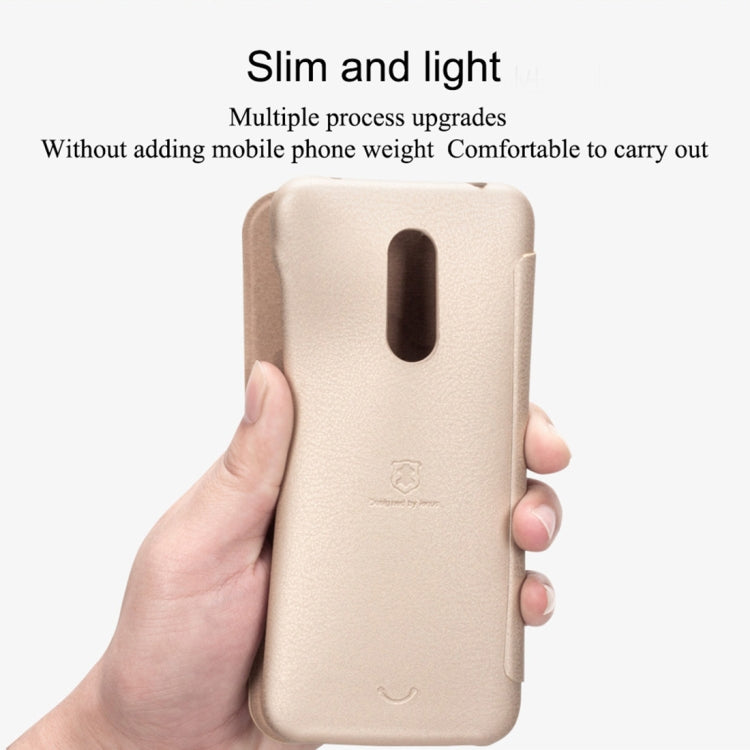 Lenuo for  Ledream Flip Series Xiaomi Redmi 5 Plus PU + PC Horizontal Flip Leather Case with Card Slots