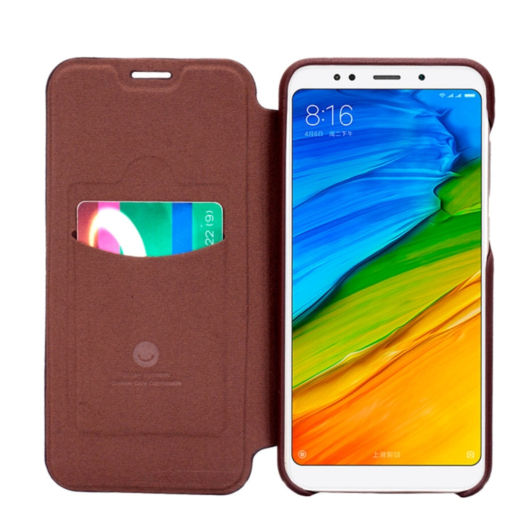 Lenuo for  Ledream Flip Series Xiaomi Redmi 5 Plus PU + PC Horizontal Flip Leather Case with Card Slots