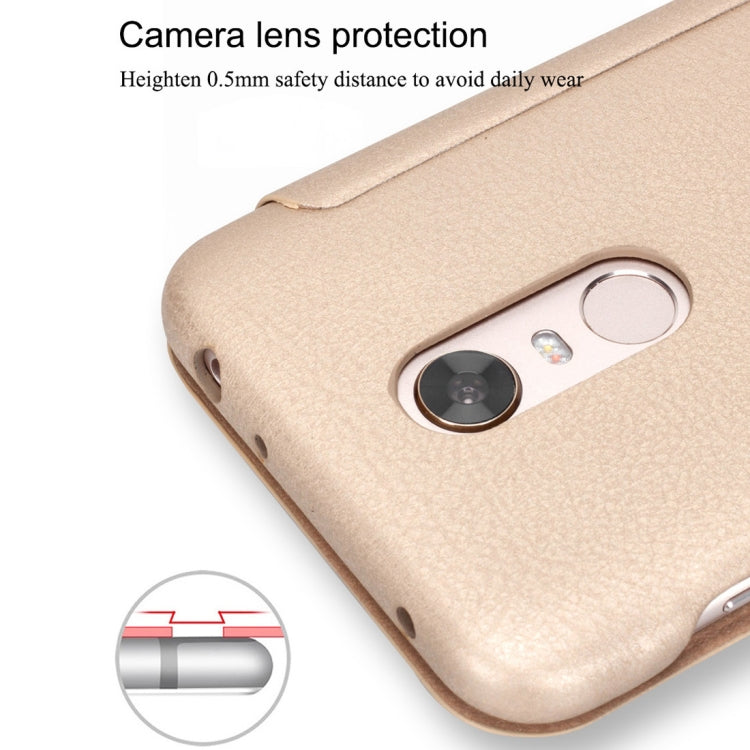 Lenuo for  Ledream Flip Series Xiaomi Redmi 5 Plus PU + PC Horizontal Flip Leather Case with Card Slots