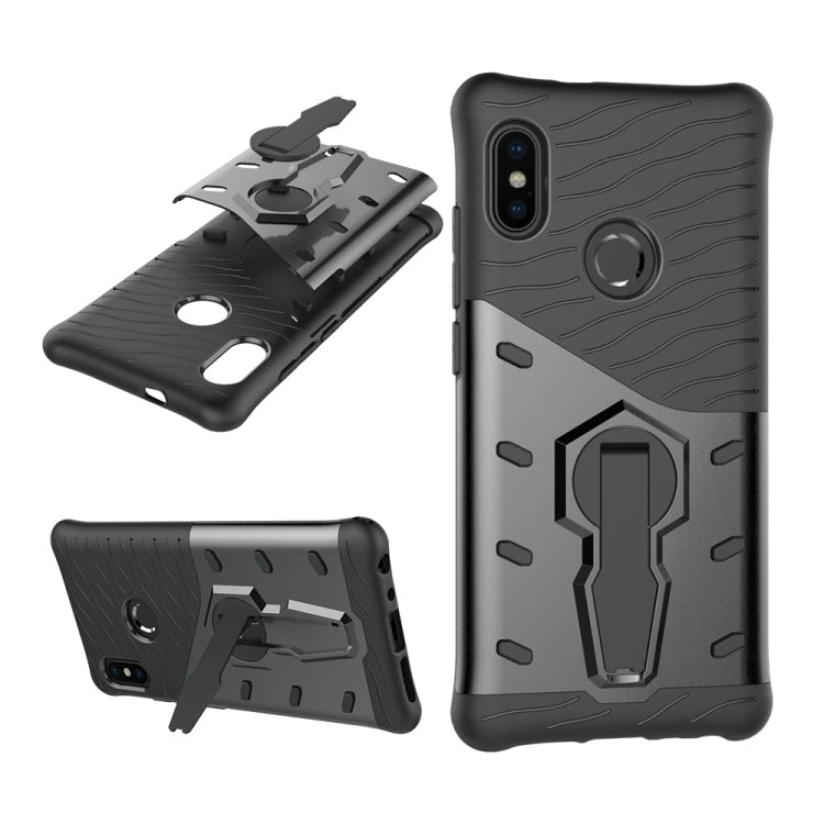 PC + TPU Dropproof Sniper Hybrid Case for Xiaomi Mi 6X / A2, with 360 Degree Rotation Holder