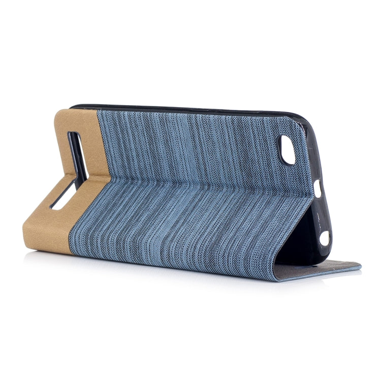 For Xiaomi  Redmi 5A Canvas Texture PU + TPU Horizontal Flip Leather Case with Holder & Card Slot