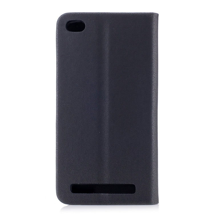 For Xiaomi  Redmi 5A Contrast Color Canvas Texture Horizontal Flip Leather Case with Holder & Card Slot