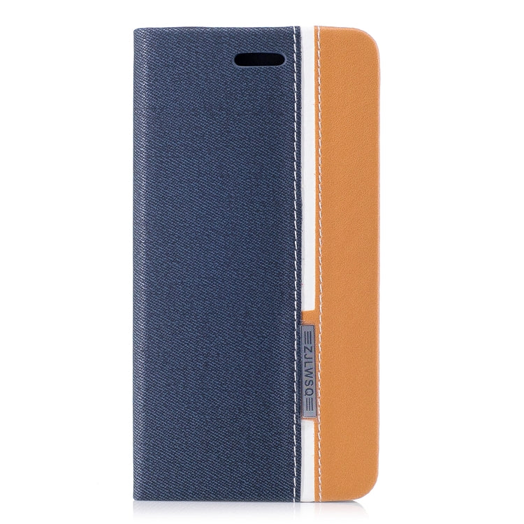 For Xiaomi  Redmi 5A Contrast Color Canvas Texture Horizontal Flip Leather Case with Holder & Card Slot