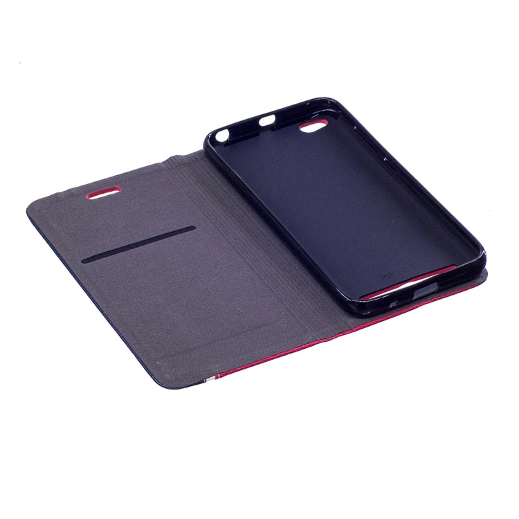 For Xiaomi  Redmi 5A Contrast Color Canvas Texture Horizontal Flip Leather Case with Holder & Card Slot