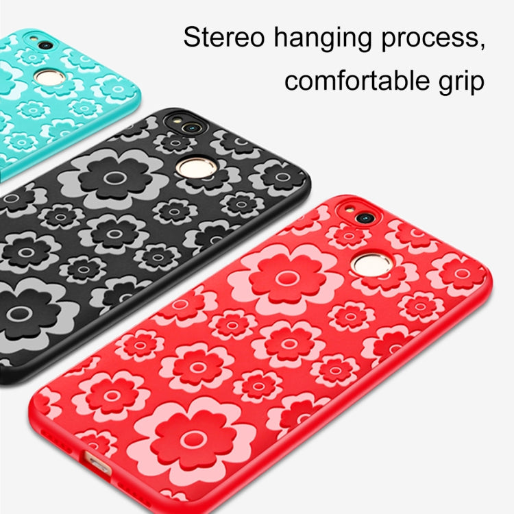 For Xiaomi  Redmi 4X 3D Suspension Carving Pattern TPU Protective Back Case