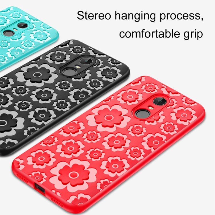 For Xiaomi  Redmi 5 Plus 3D Suspension Carving Pattern TPU Protective Back Case