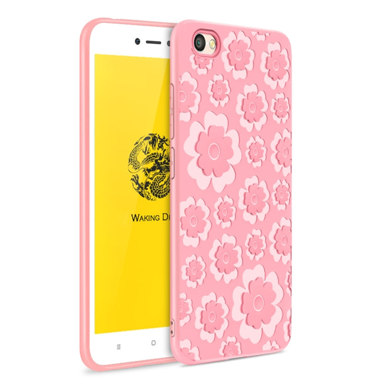 For Xiaomi  Redmi Note 5A 3D Suspension Carving Pattern TPU Protective Back Case