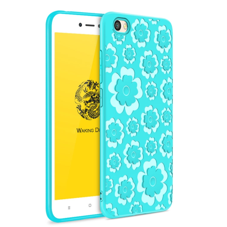For Xiaomi  Redmi Note 5A 3D Suspension Carving Pattern TPU Protective Back Case