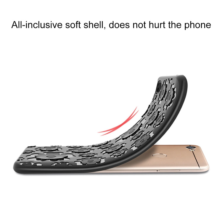 For Xiaomi  Redmi Note 5A 3D Suspension Carving Pattern TPU Protective Back Case