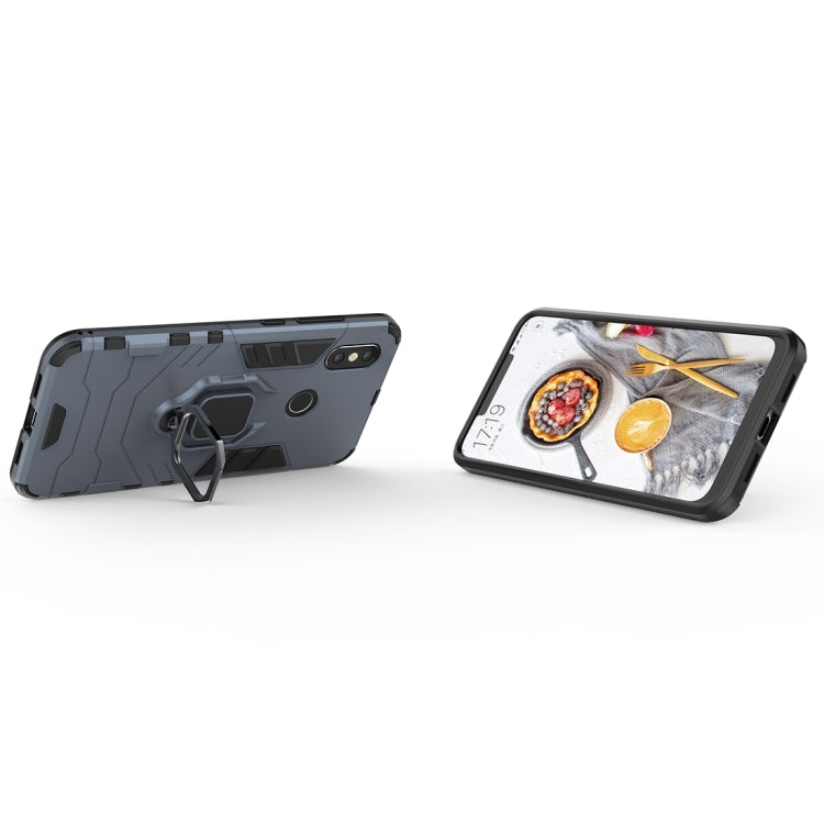PC + TPU Shockproof Protective Case with Magnetic Ring Holder for Xiaomi Mi 8