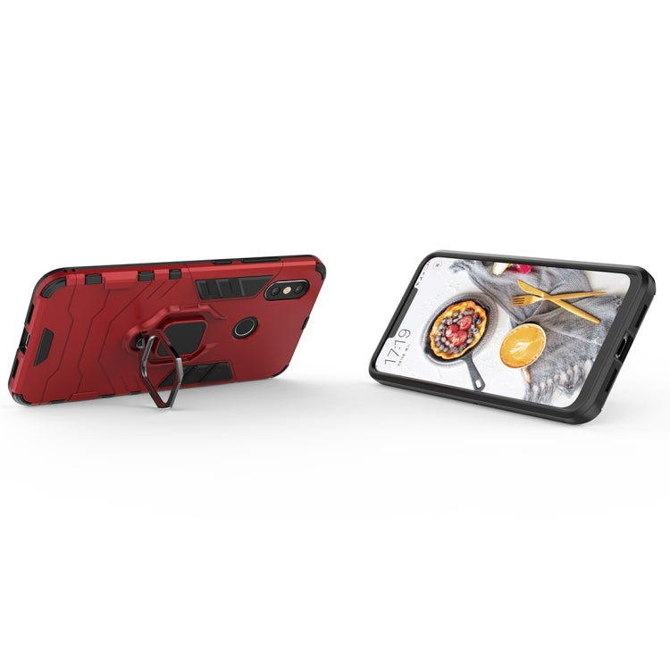 PC + TPU Shockproof Protective Case with Magnetic Ring Holder for Xiaomi Mi 8