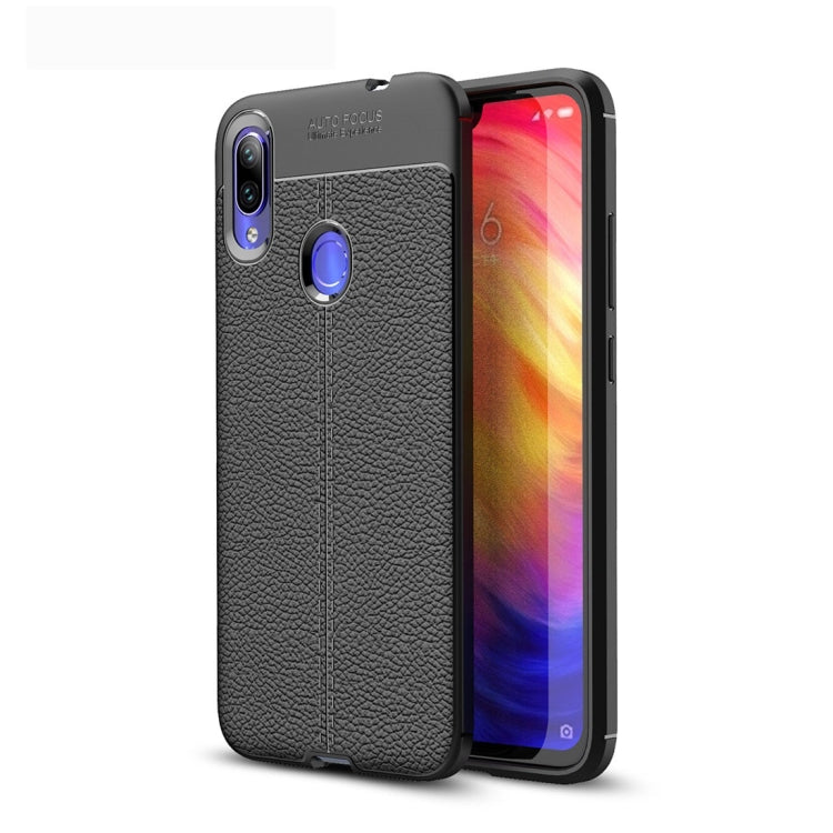 Litchi Texture TPU Shockproof Case for Xiamo Redmi Note 7 / Redmi Note 7 Pro