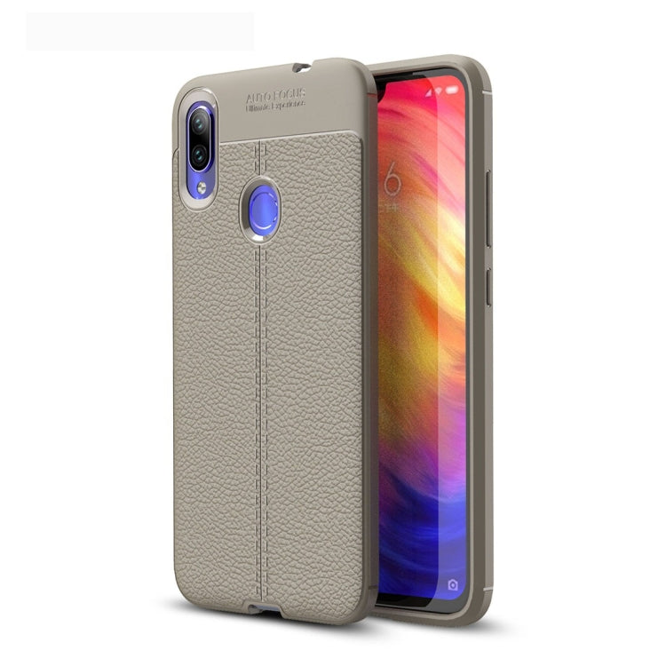 Litchi Texture TPU Shockproof Case for Xiamo Redmi Note 7 / Redmi Note 7 Pro
