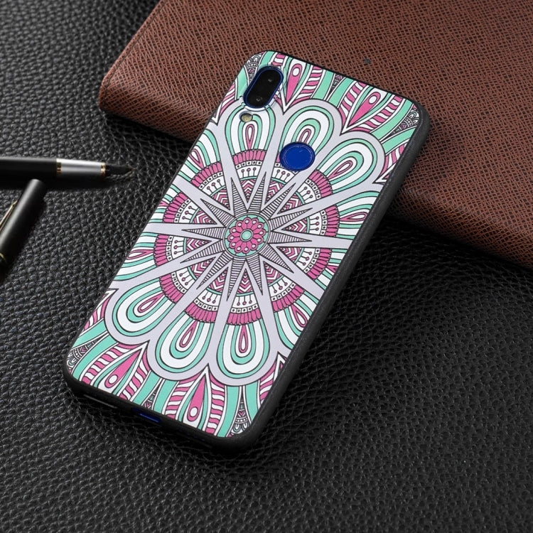 Embossed Painted Mandala  Pattern TPU Case for Xiaomi Redmi Note 7 / Redmi Note 7 Pro