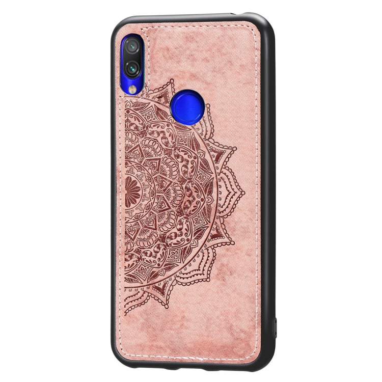 Pressed Printing Mandragora Pattern Fabric Texture TPU + PC Shockproof Case for Xiaomi Redmi Note 7
