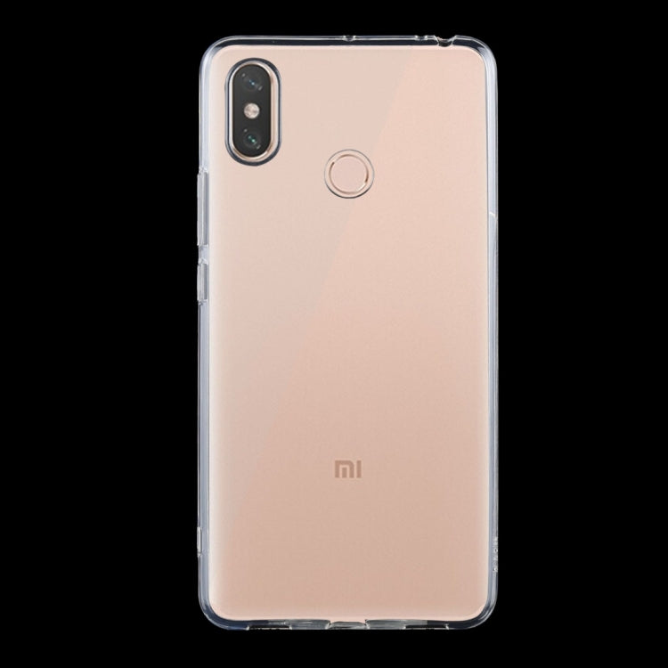 50 PCS 0.75mm Shockproof TPU Protective Back Case for Xiaomi Mi Max 3 (Transparent)