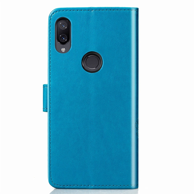 Lucky Clover Pressed Flowers Pattern Leather Case for Xiaomi Play, with Holder & Card Slots & Wallet & Hand Strap
