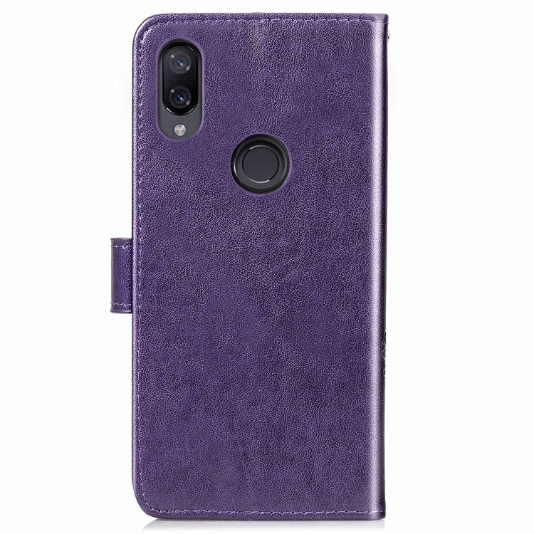 Lucky Clover Pressed Flowers Pattern Leather Case for Xiaomi Play, with Holder & Card Slots & Wallet & Hand Strap
