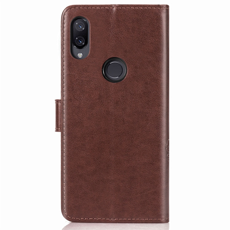 Lucky Clover Pressed Flowers Pattern Leather Case for Xiaomi Play, with Holder & Card Slots & Wallet & Hand Strap