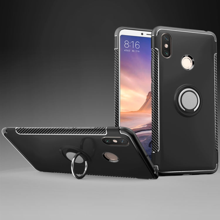 Magnetic 360 Degree Rotation Ring Holder Armor Protective Case for Xiaomi Mi Max 3