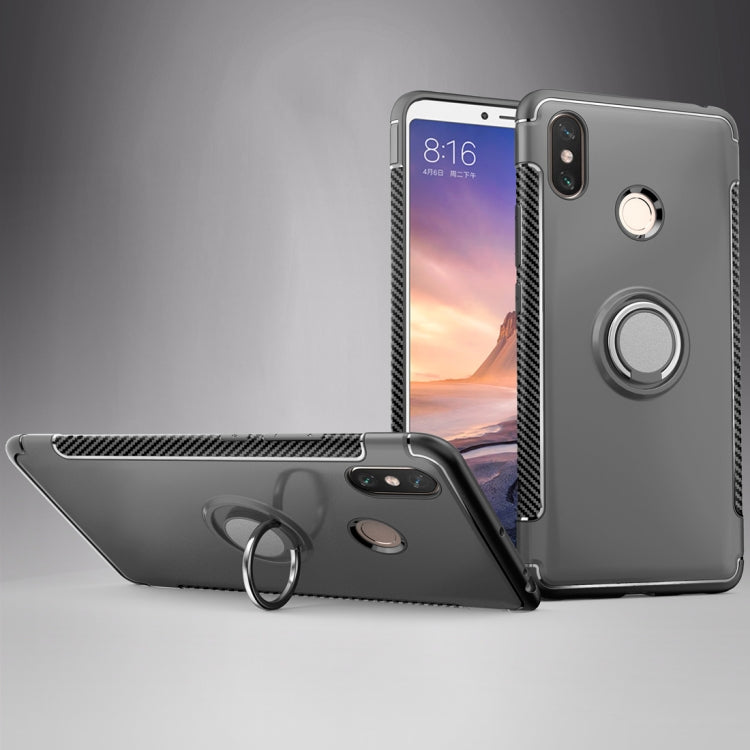 Magnetic 360 Degree Rotation Ring Holder Armor Protective Case for Xiaomi Mi Max 3
