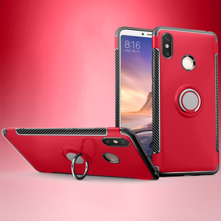 Magnetic 360 Degree Rotation Ring Holder Armor Protective Case for Xiaomi Mi Max 3