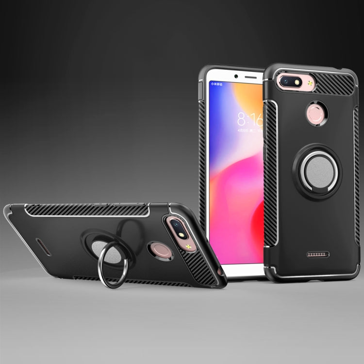 Magnetic 360 Degree Rotation Ring Holder Armor Protective Case for Xiaomi Redmi 6A