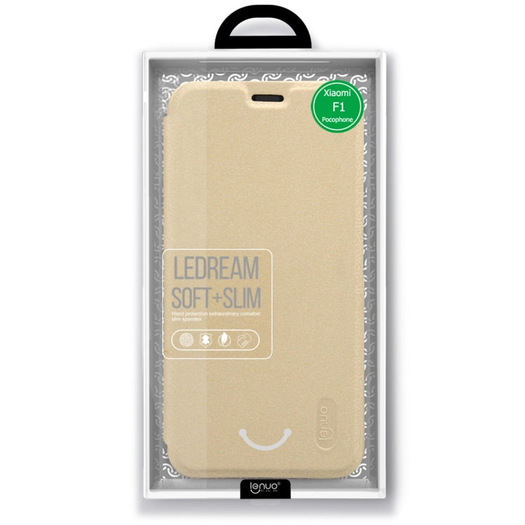 lenuo Ledream Series Litchi Texture Horizontal Flip PU Leather Case for Xiaomi Pocophone F1, with Card Slot