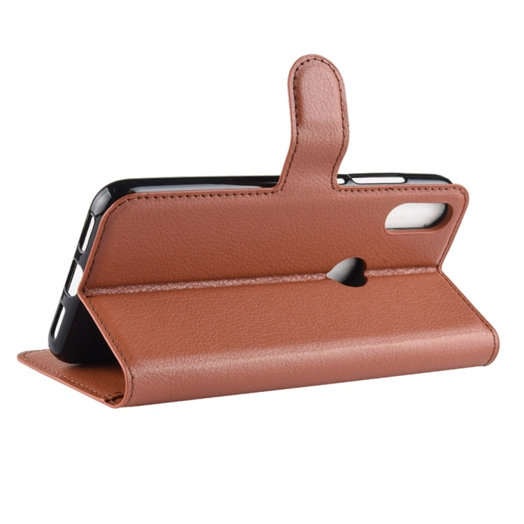 Litchi Texture Horizontal Flip Leather Case for Xiaomi Redmi Note 7, with Wallet & Holder & Card Slots