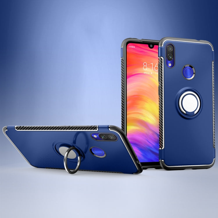 Magnetic Armor Protective Case for Xiaomi Redmi Note 7, with 360 Degree Rotation Ring Holder