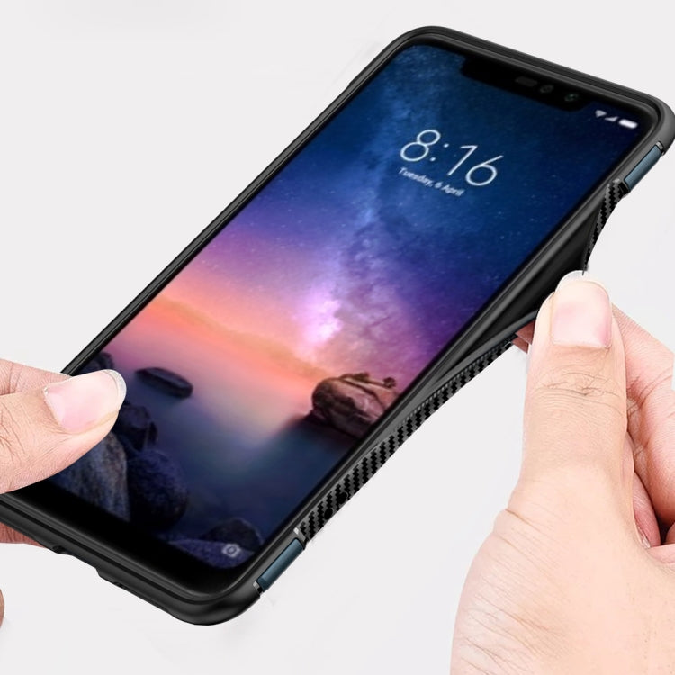 Magnetic Armor Protective Case for Xiaomi Redmi Note 6, with 360 Degree Rotation Ring Holder