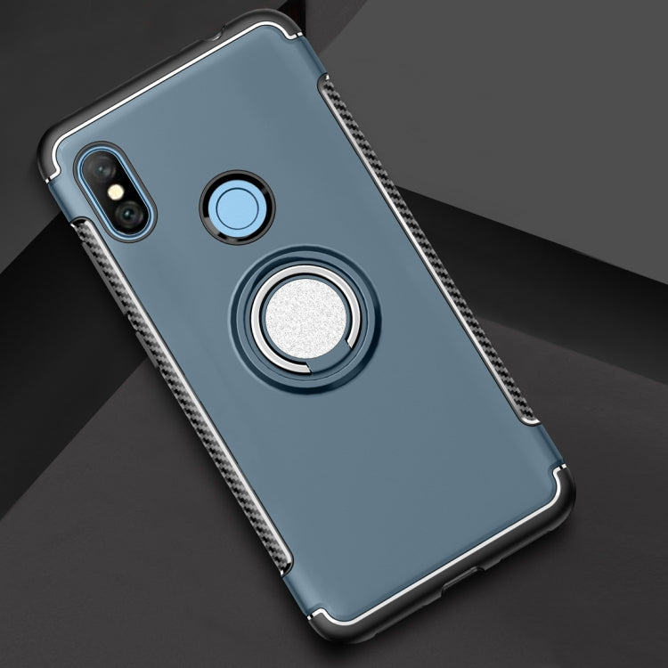 Magnetic Armor Protective Case for Xiaomi Redmi Note 6, with 360 Degree Rotation Ring Holder