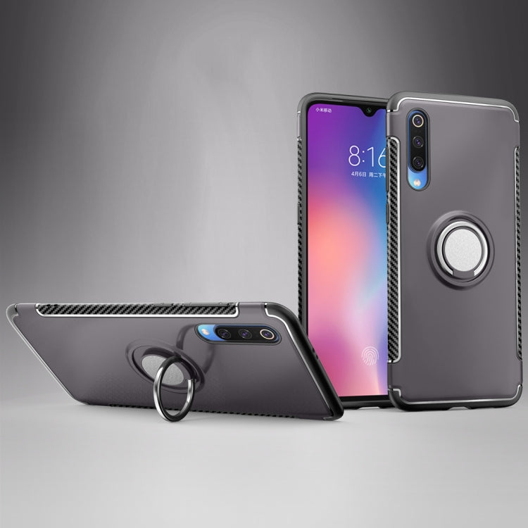 Magnetic Armor Protective Case for Xiaomi Mi 9, with 360 Degree Rotation Ring Holder