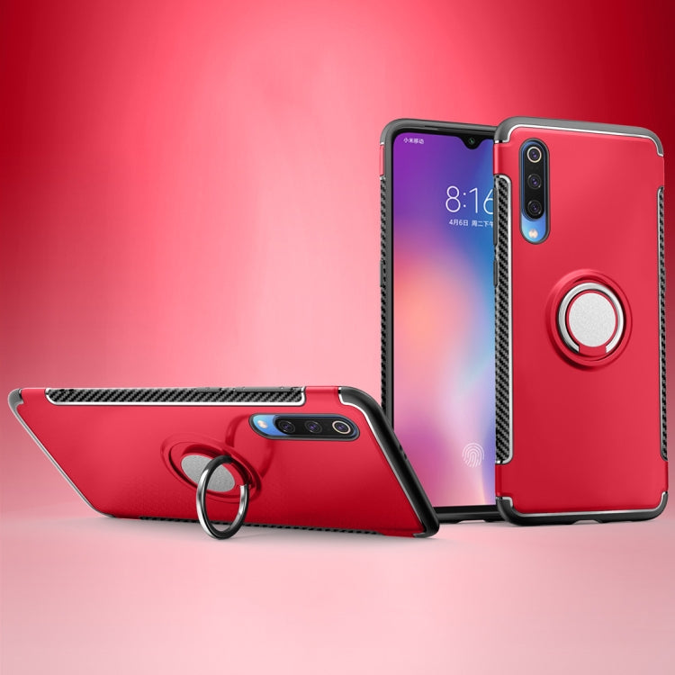 Magnetic Armor Protective Case for Xiaomi Mi 9, with 360 Degree Rotation Ring Holder