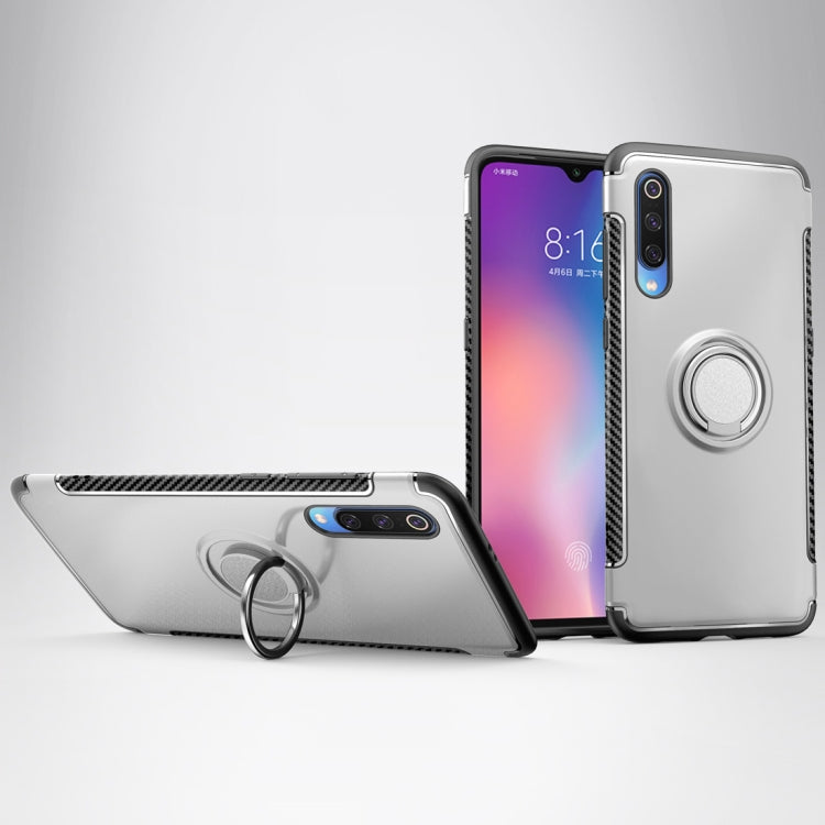 Magnetic Armor Protective Case for Xiaomi Mi 9, with 360 Degree Rotation Ring Holder