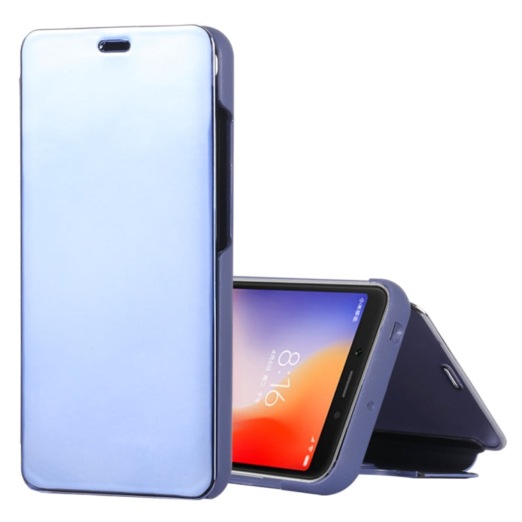 Mirror Clear View Horizontal Flip PU Leather Case for Xiaomi Redmi 6A, with Holder