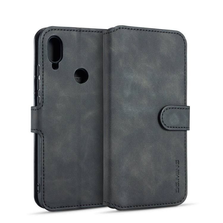 DG.MING Retro Oil Side Horizontal Flip Case for Xiaomi Redmi Note 7 / Note7 Pro, with Holder & Card Slots & Wallet