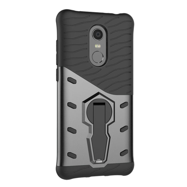 For Xiaomi Redmi 5 Plus PC + TPU Dropproof Sniper Hybrid Protective Back Case with 360 Degree Rotation Holder