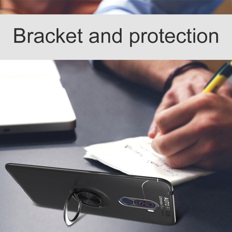 Lenuo  Magnetic Metal Ring Phone Holder TPU Case for Xiaomi POCO F1