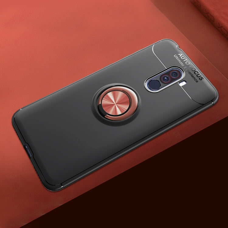 Lenuo  Magnetic Metal Ring Phone Holder TPU Case for Xiaomi POCO F1