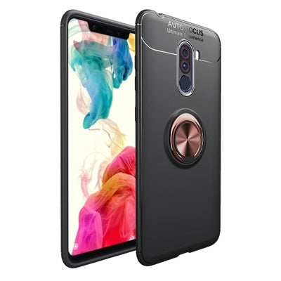 Lenuo  Magnetic Metal Ring Phone Holder TPU Case for Xiaomi POCO F1