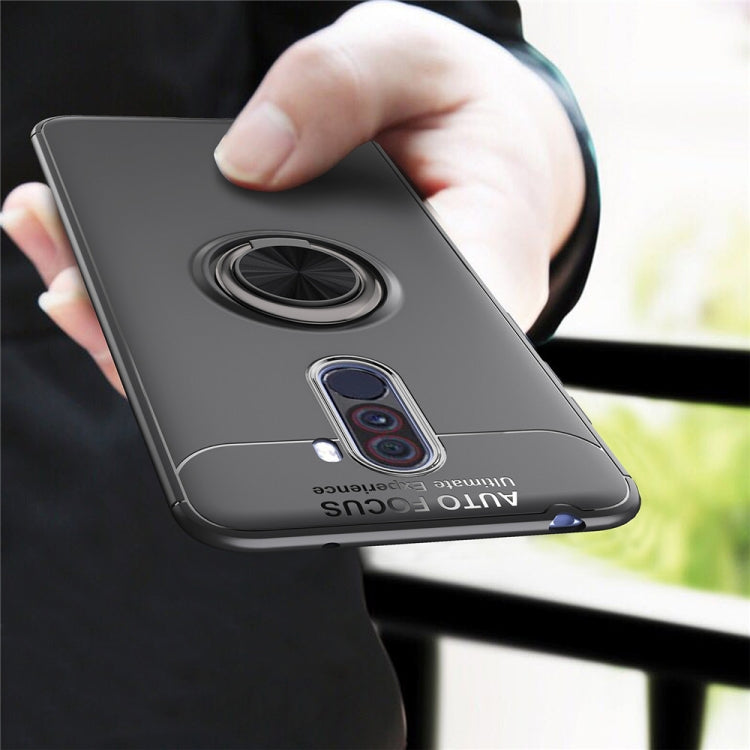 Lenuo  Magnetic Metal Ring Phone Holder TPU Case for Xiaomi POCO F1